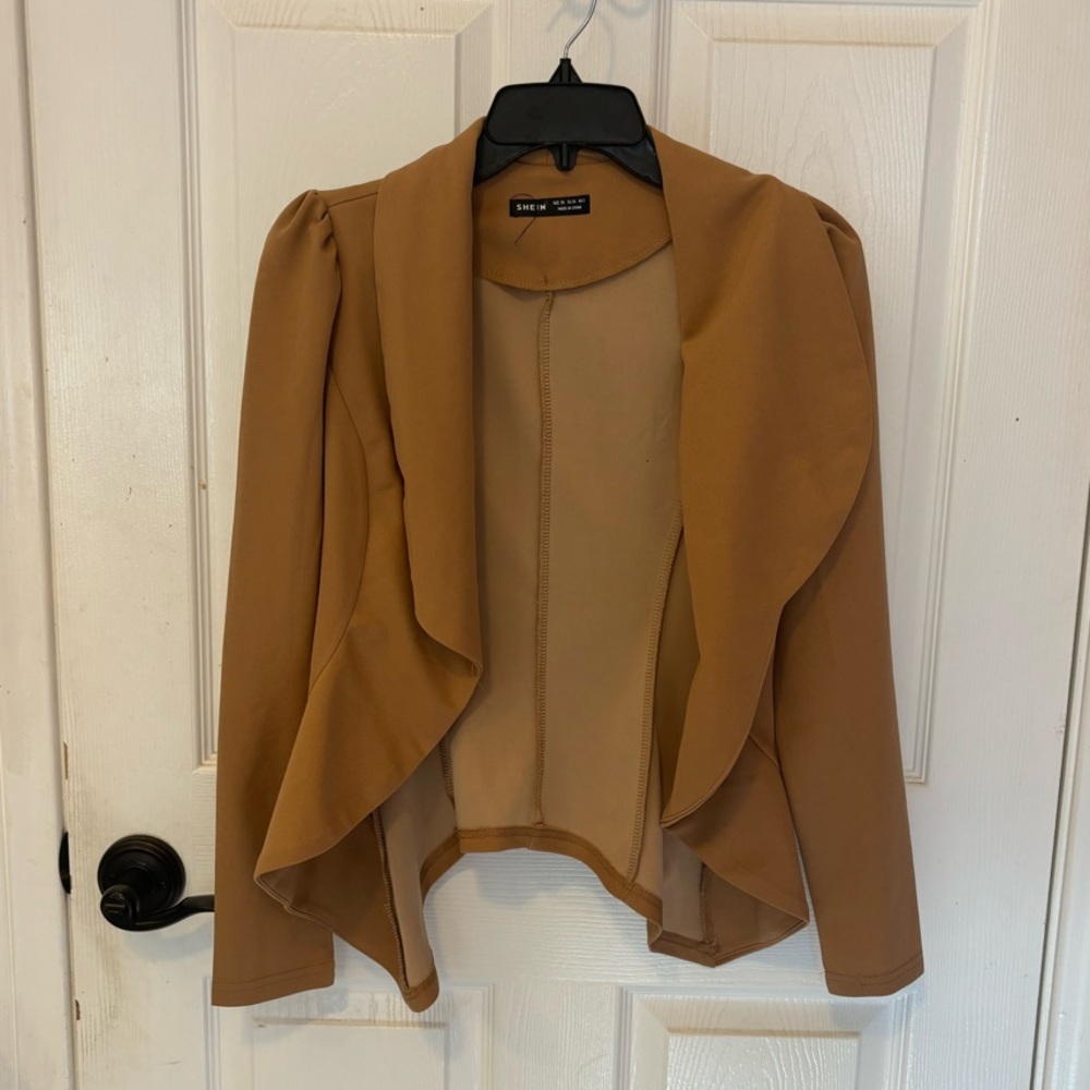 Women’s Blazer Jacket - Brown/Camel - size XS